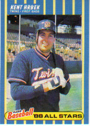 1988 Fleer Baseball All-Stars Baseball Cards   017      Kent Hrbek